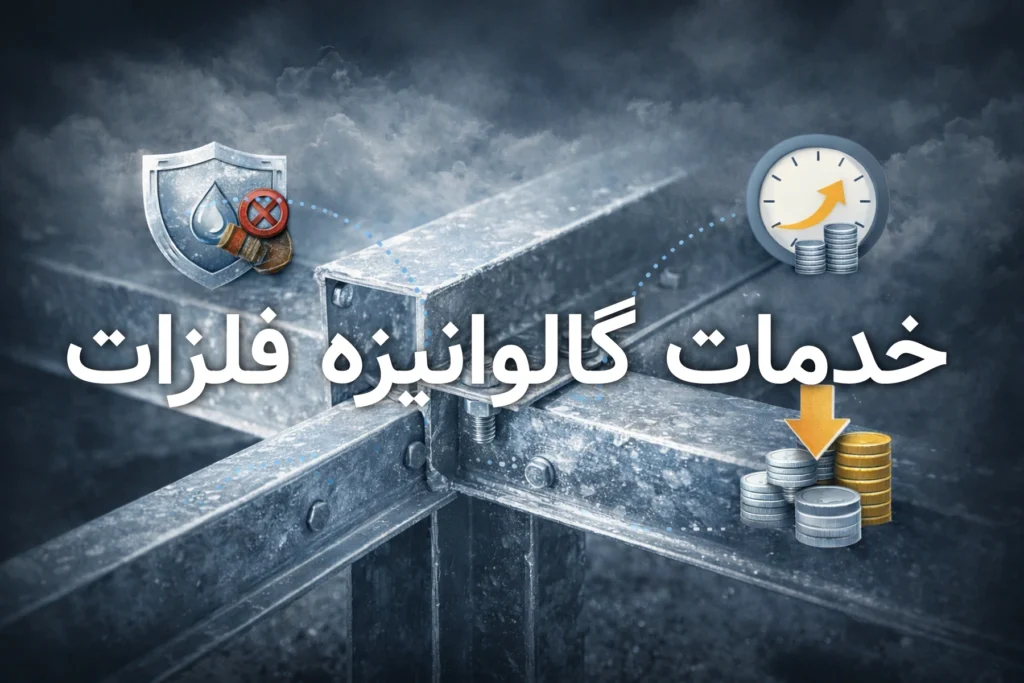 فواید خدمات گالوانیزه برای افزایش دوام و مقاومت سازه‌های فلزی