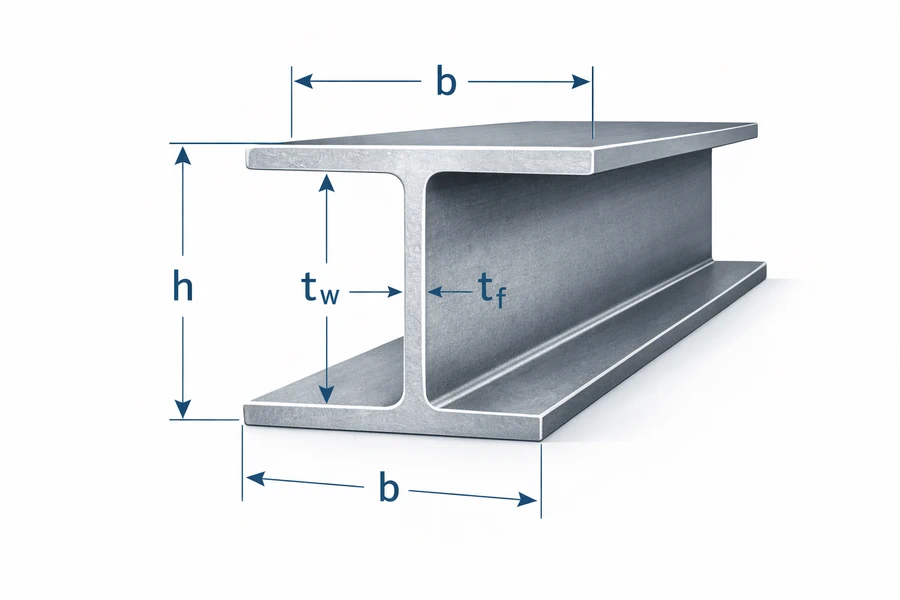 مقطع تیرآهن IPE و مشخصات هندسی در جدول اشتال