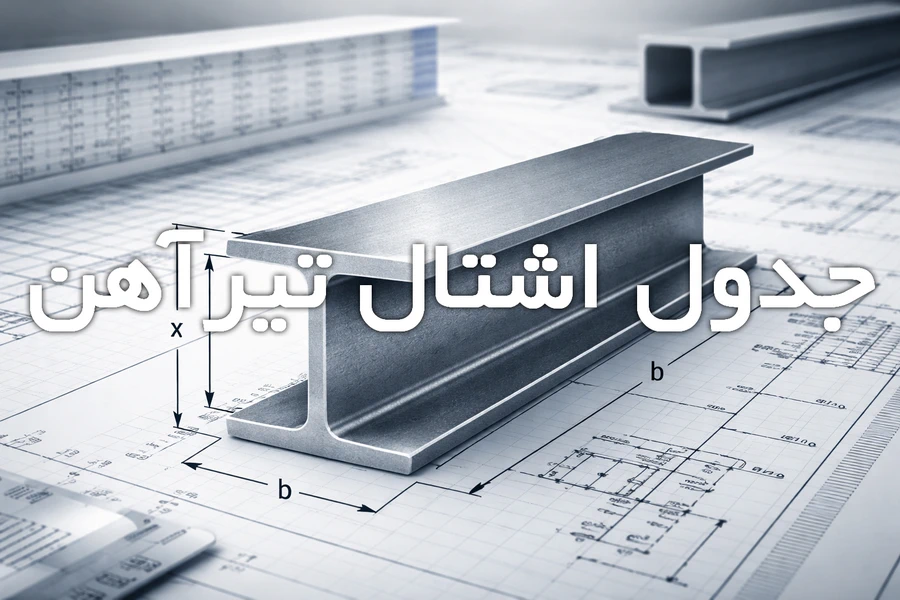 جدول اشتال تیرآهن و مشخصات مهندسی مقطع IPE