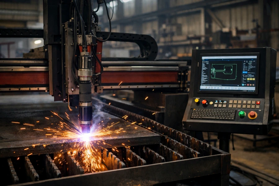 برشکاری پلاسما CNC ورق فولادی با دستگاه صنعتی در جهان اریکه آراد