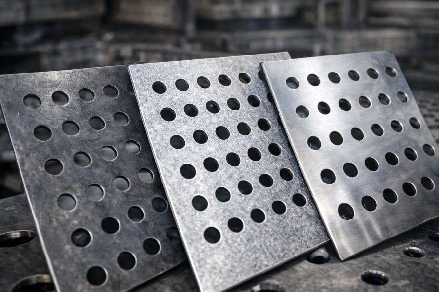 مقایسه پانچ ورق فولادی گالوانیزه و استنلس استیل در کاربردهای صنعتی